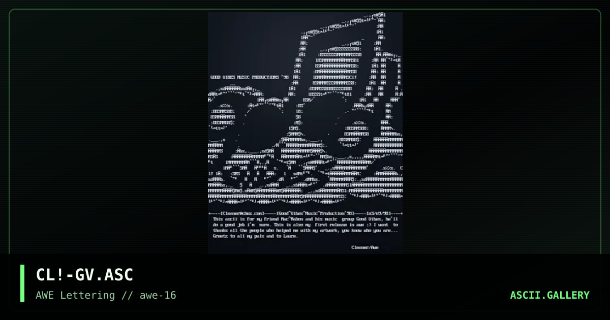 Good^Vibes, by cleaner, 1998