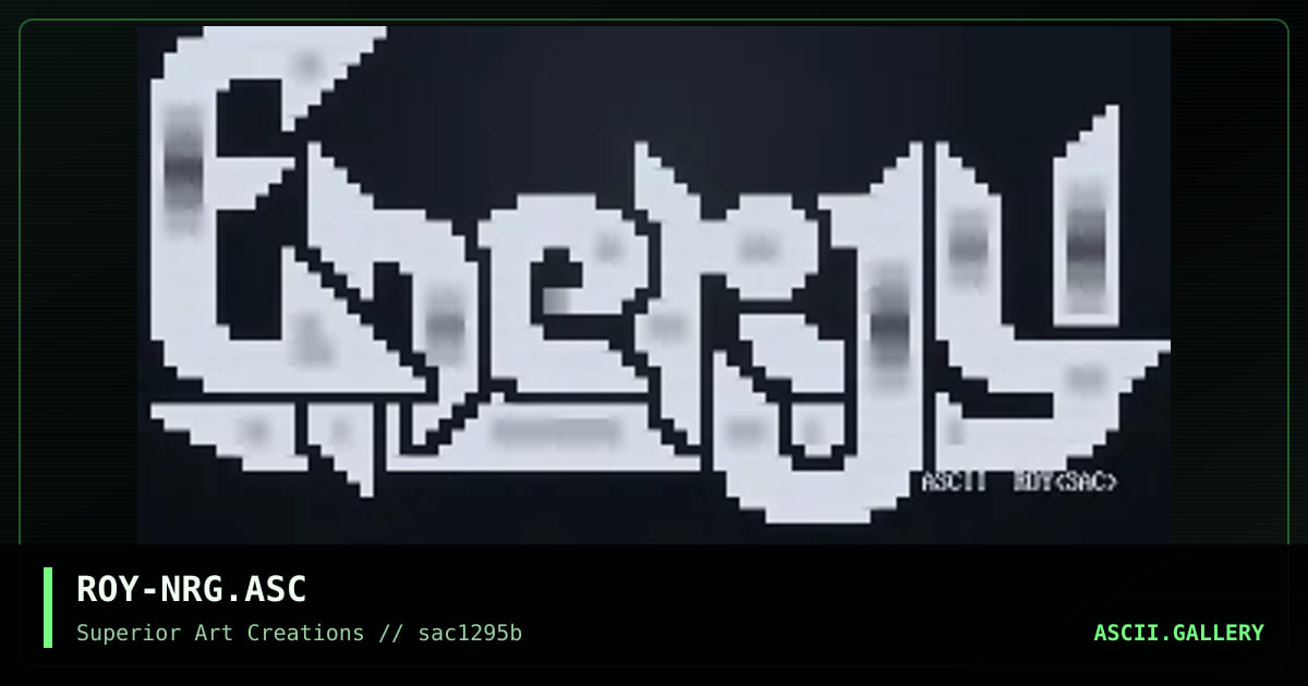 ROY-NRG.ASC, by roy, 1995