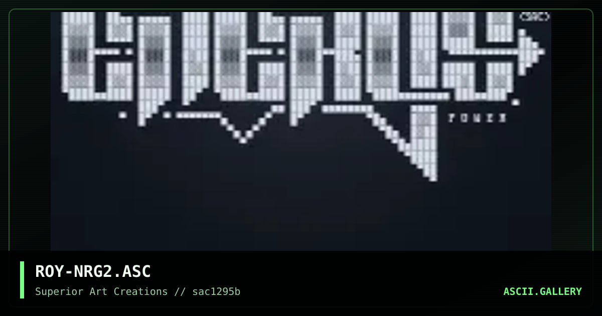 ROY-NRG2.ASC, by roy, 1995