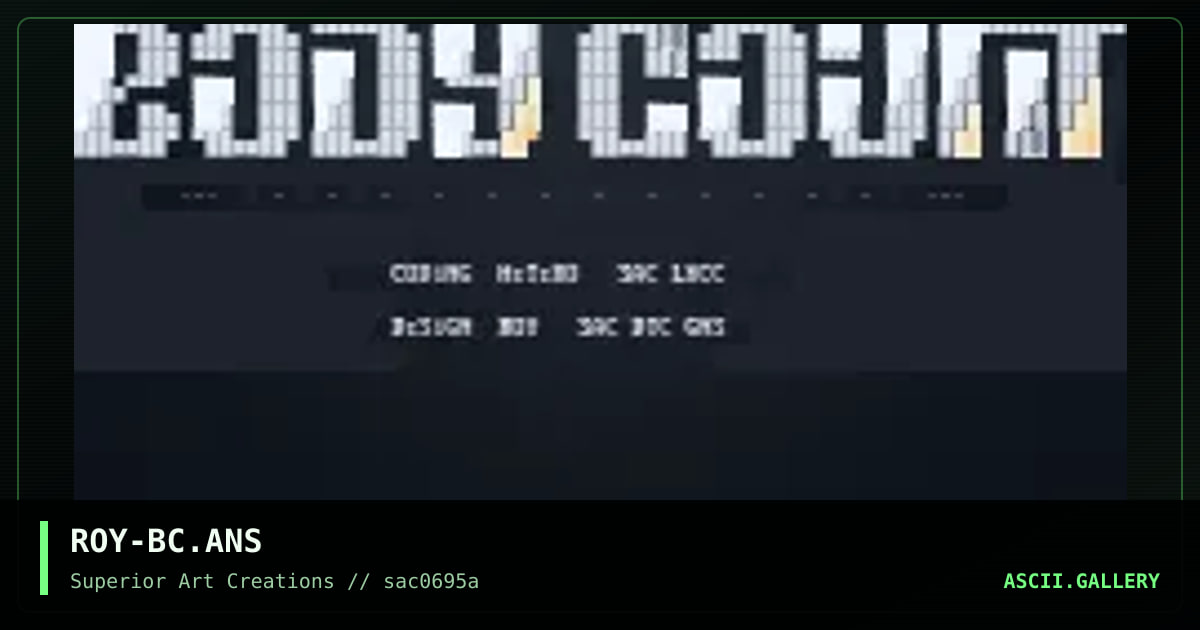 ROY-BC.ANS, by roy, 1995