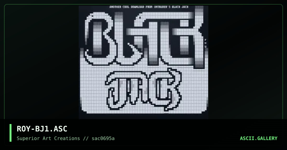 ROY-BJ1.ASC, by roy, 1995