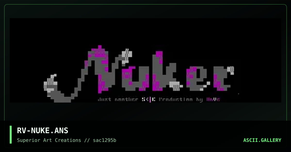 NUKER Logo, by rave, 1995
