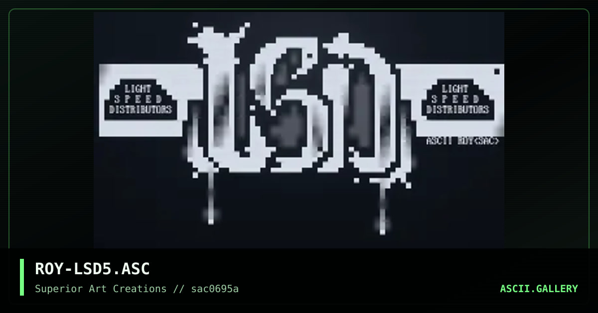 ROY-LSD5.ASC, by roy, 1995
