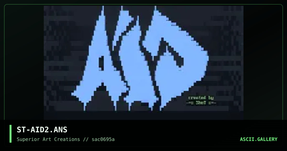 ST-AID2.ANS, by shot, 1995