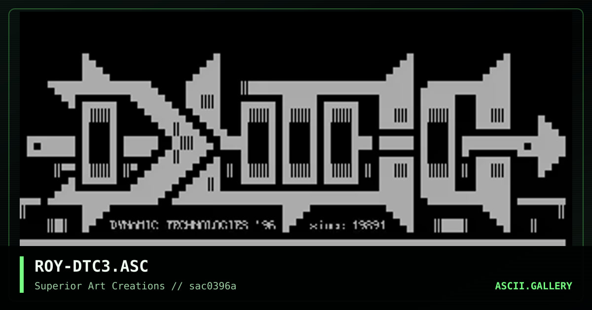 ROY-DTC3.ASC, by roy, 1996
