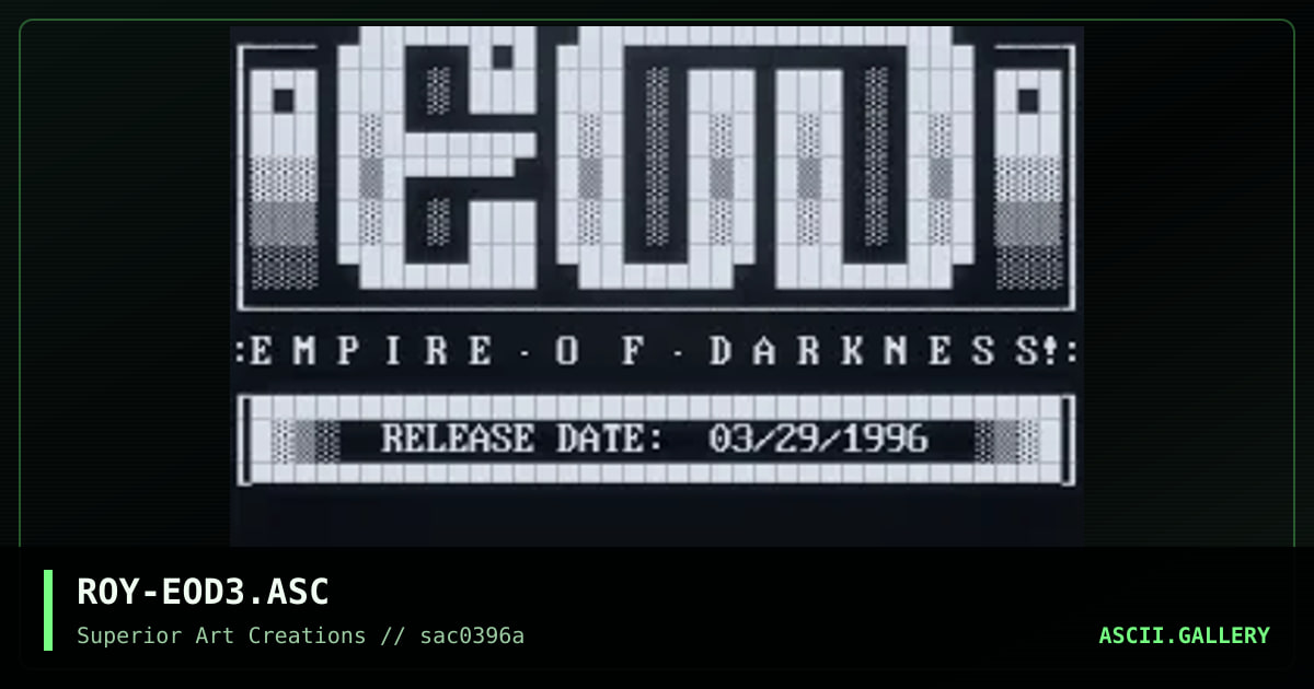 ROY-EOD3.ASC, by roy, 1996