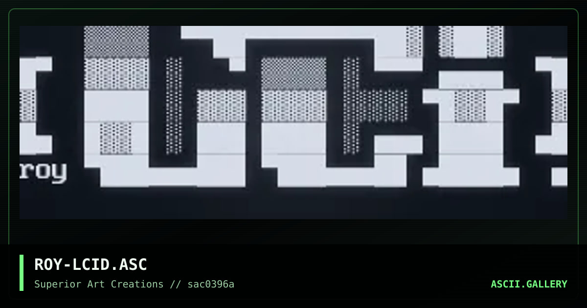 ROY-LCID.ASC, by roy, 1996