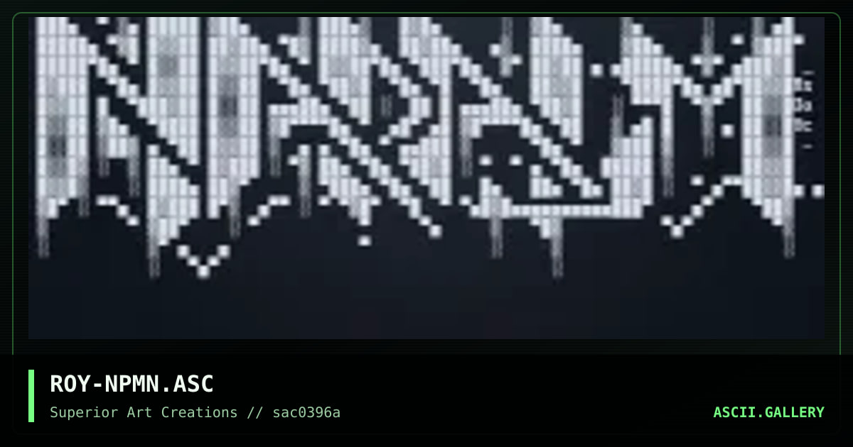ROY-NPMN.ASC, by roy, 1996
