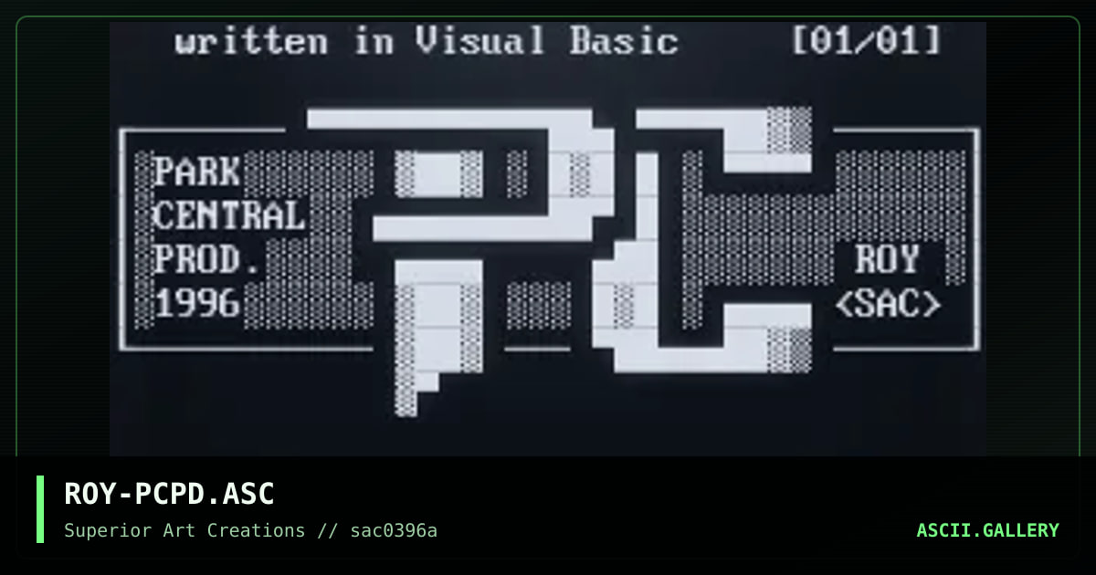 ROY-PCPD.ASC, by roy, 1996