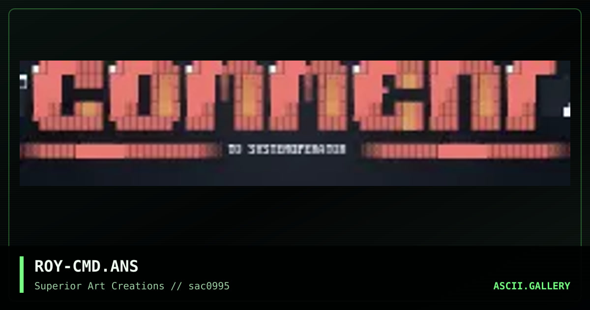 ROY-CMD.ANS, by roy, 1995