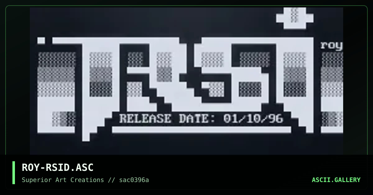 ROY-RSID.ASC, by roy, 1996