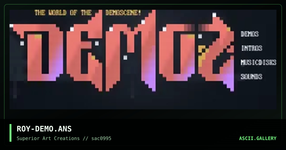 ROY-DEMO.ANS, by roy, 1995