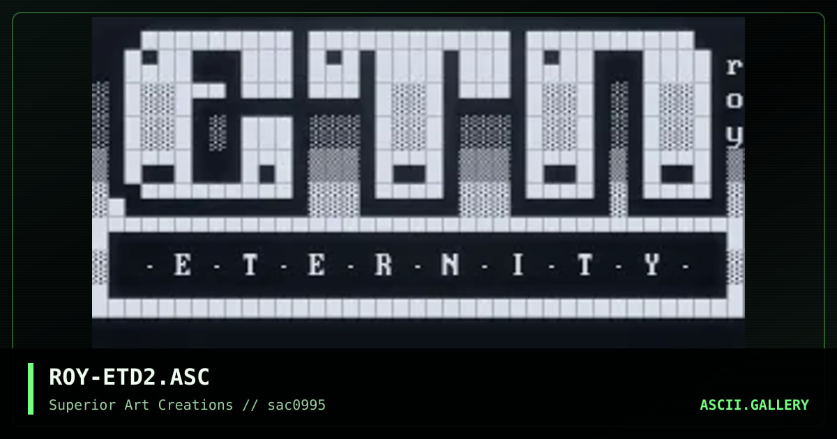 ROY-ETD2.ASC, by roy, 1995