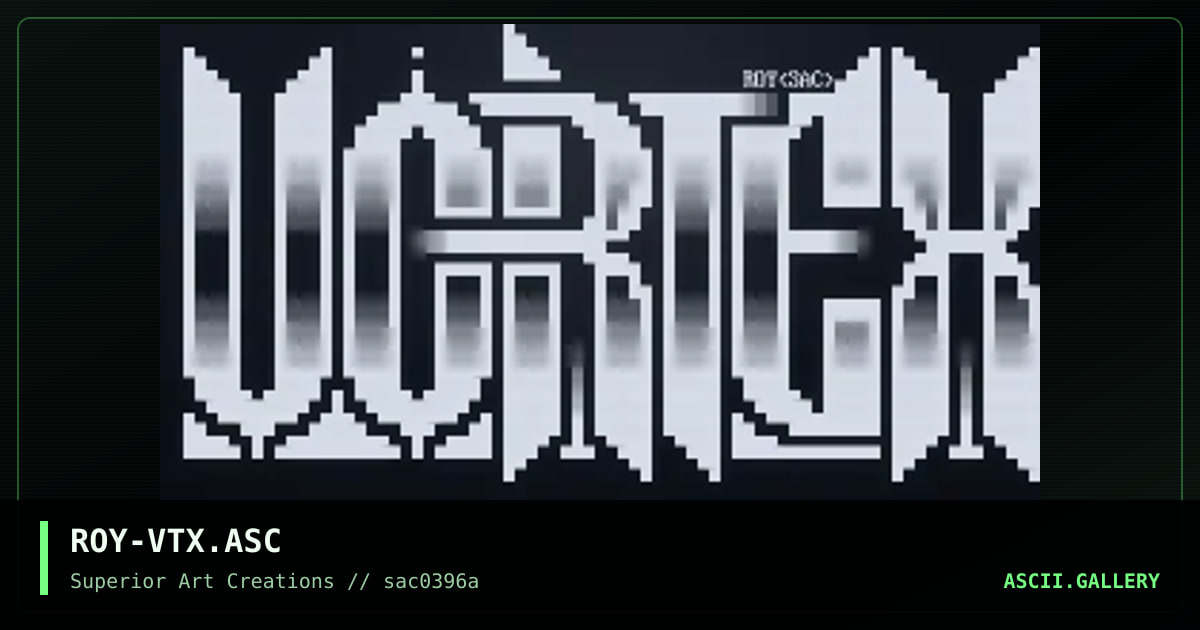 ROY-VTX.ASC, by roy, 1996