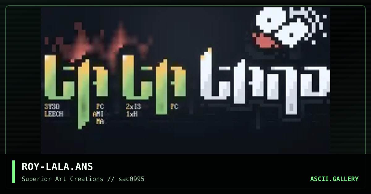 ROY-LALA.ANS, by roy, 1995