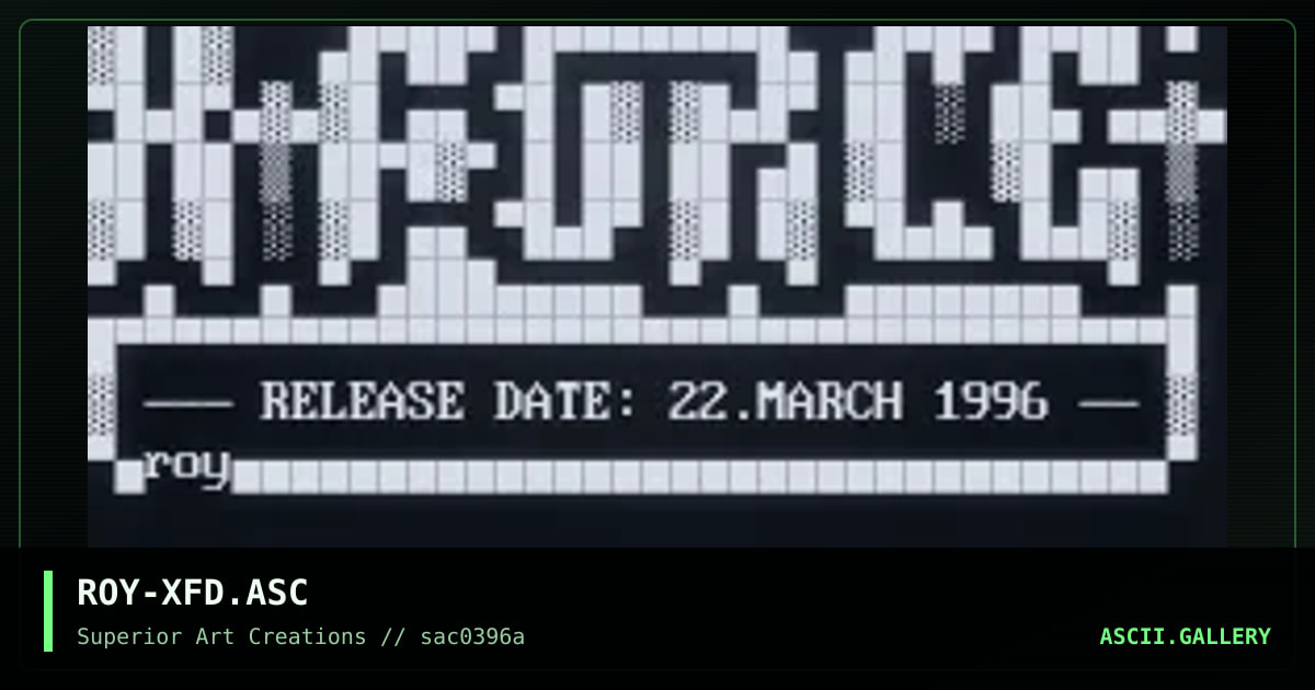 ROY-XFD.ASC, by roy, 1996