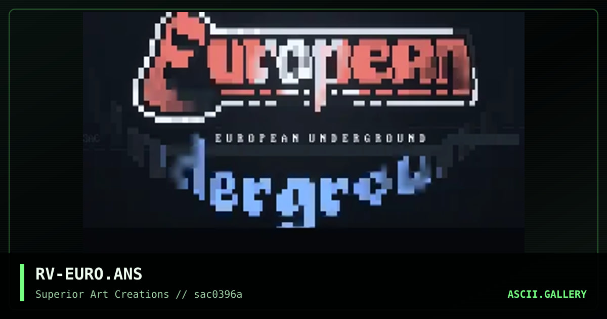 European Underground, by rave, 1996