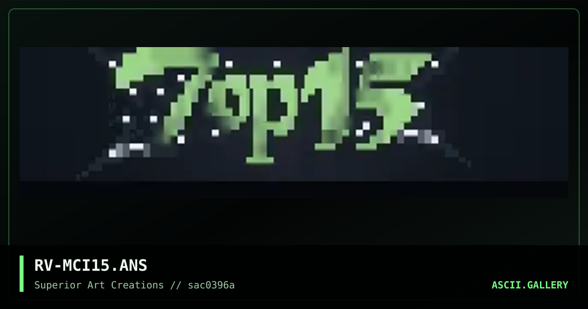 Top 15, by rave, 1996