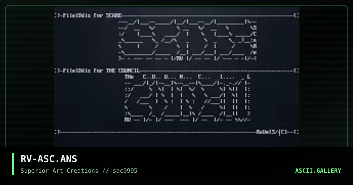 FILEidDIZ - ASCII, by rave, 1995