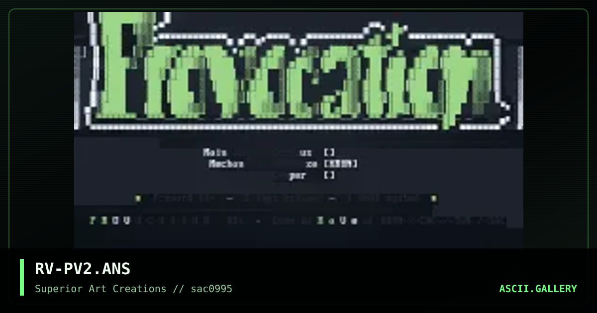 RV-PV2.ANS, by rave, 1995