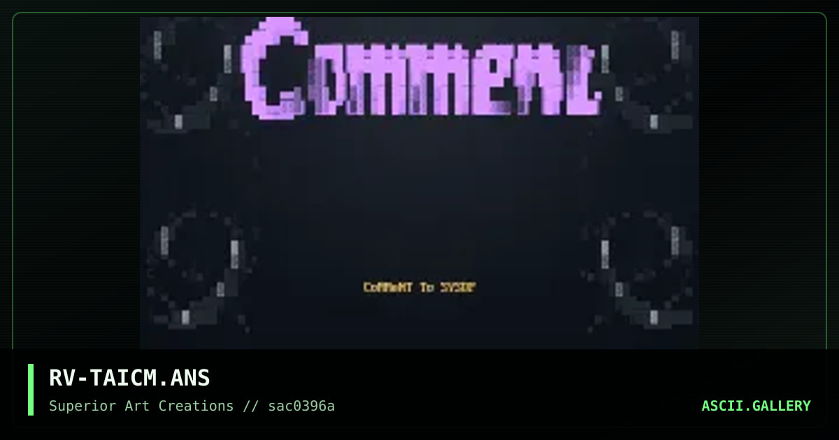 Comment to Sysop, by rave, 1996