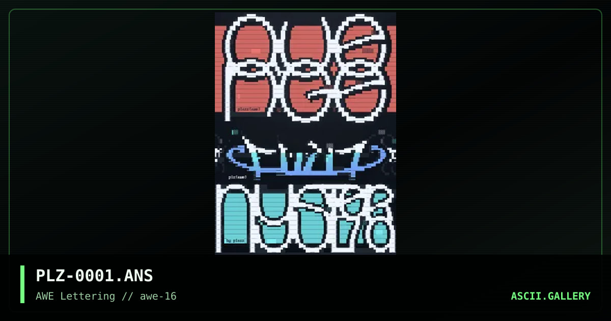Font Collection, by plazz, 1998