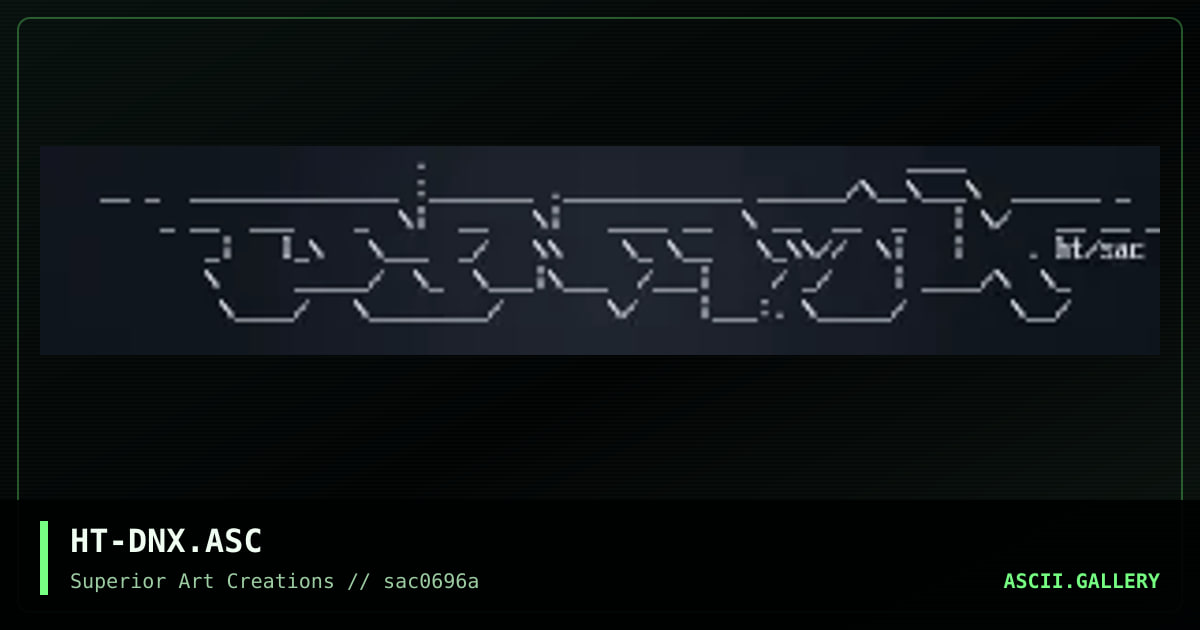 HT-DNX.ASC, by hetero, 1996