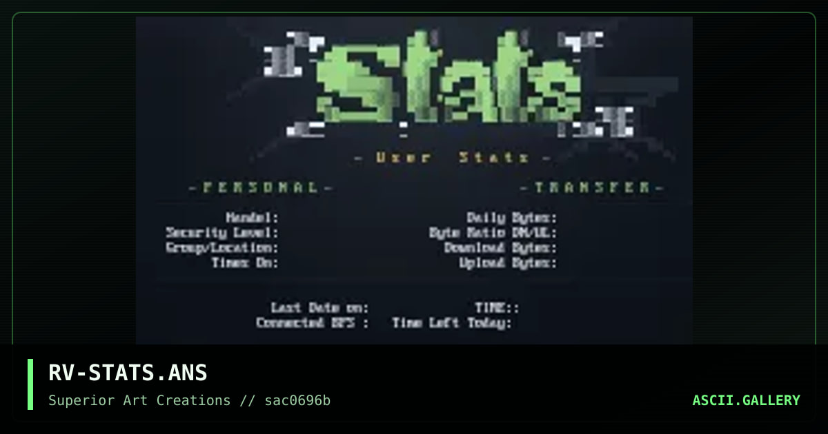RV-STATS.ANS, by rave, 1996