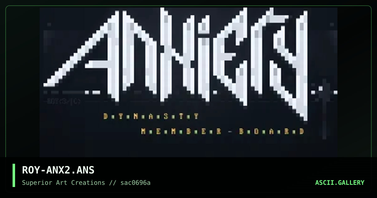 ROY-ANX2.ANS, by roy, 1996