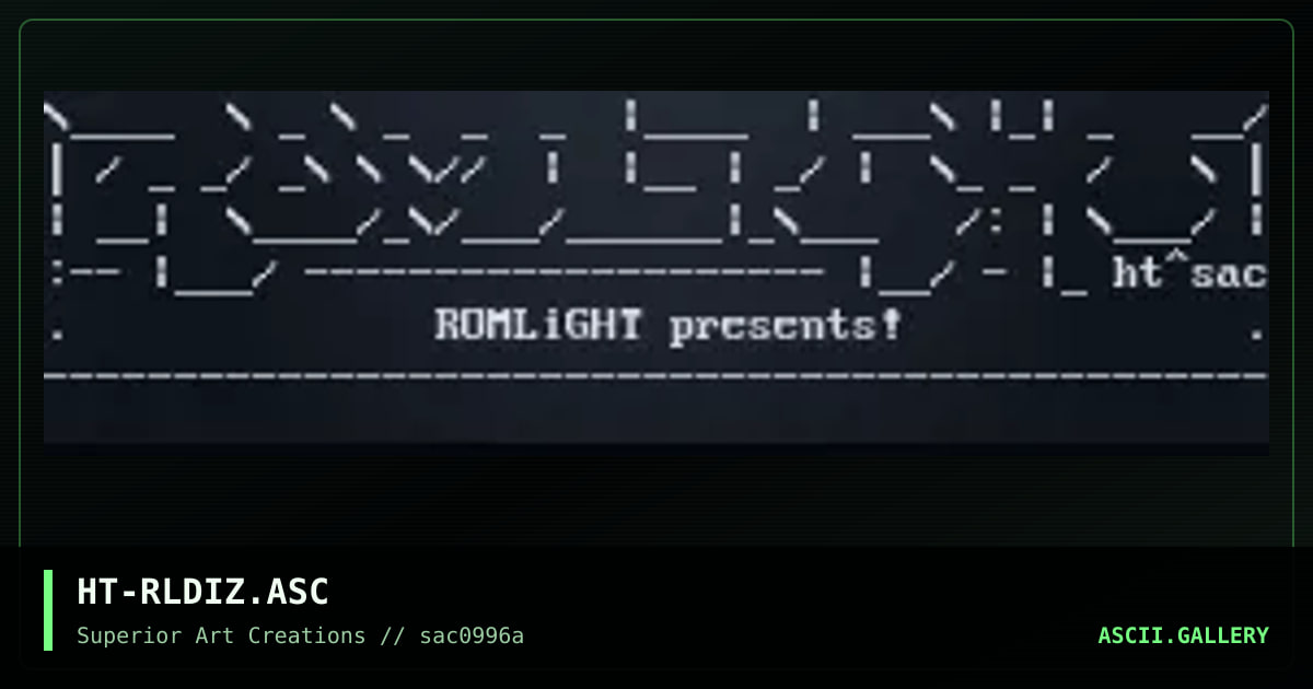 HT-RLDIZ.ASC, by hetero, 1996