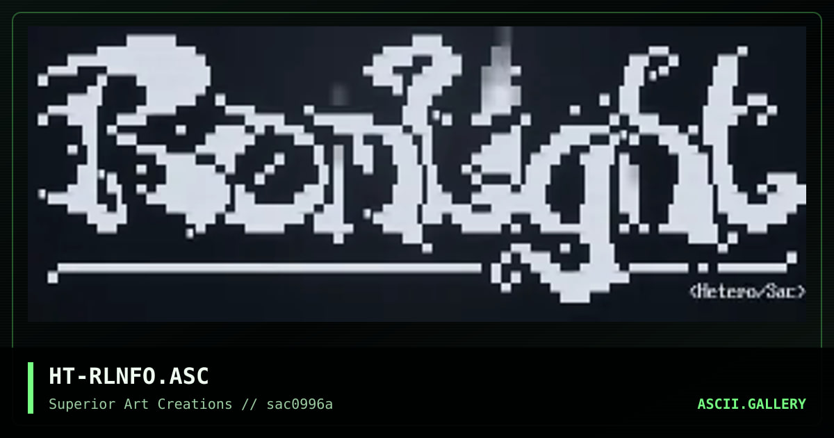 HT-RLNFO.ASC, by hetero, 1996