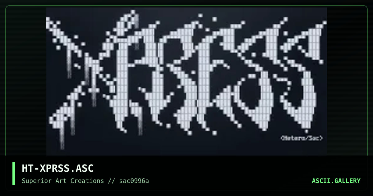 HT-XPRSS.ASC, by hetero, 1996