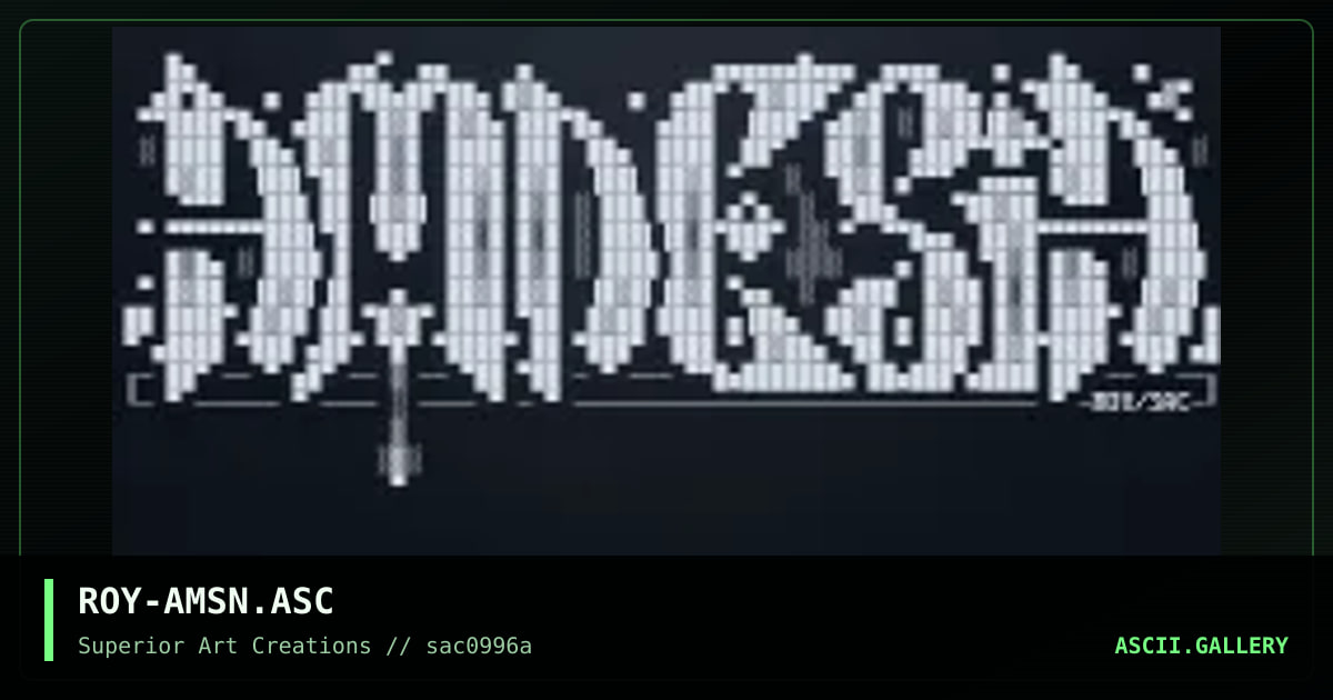 ROY-AMSN.ASC, by roy, 1996