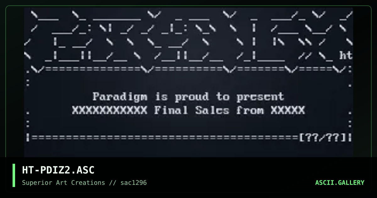 HT-PDIZ2.ASC, by hetero, 1996