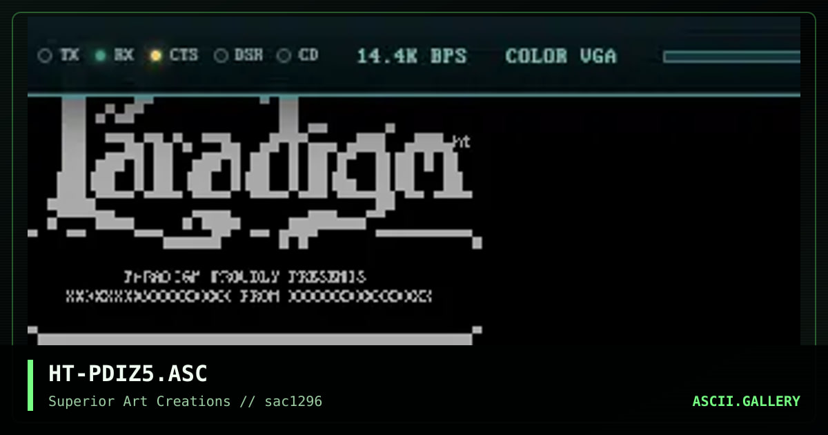 HT-PDIZ5.ASC, by hetero, 1996