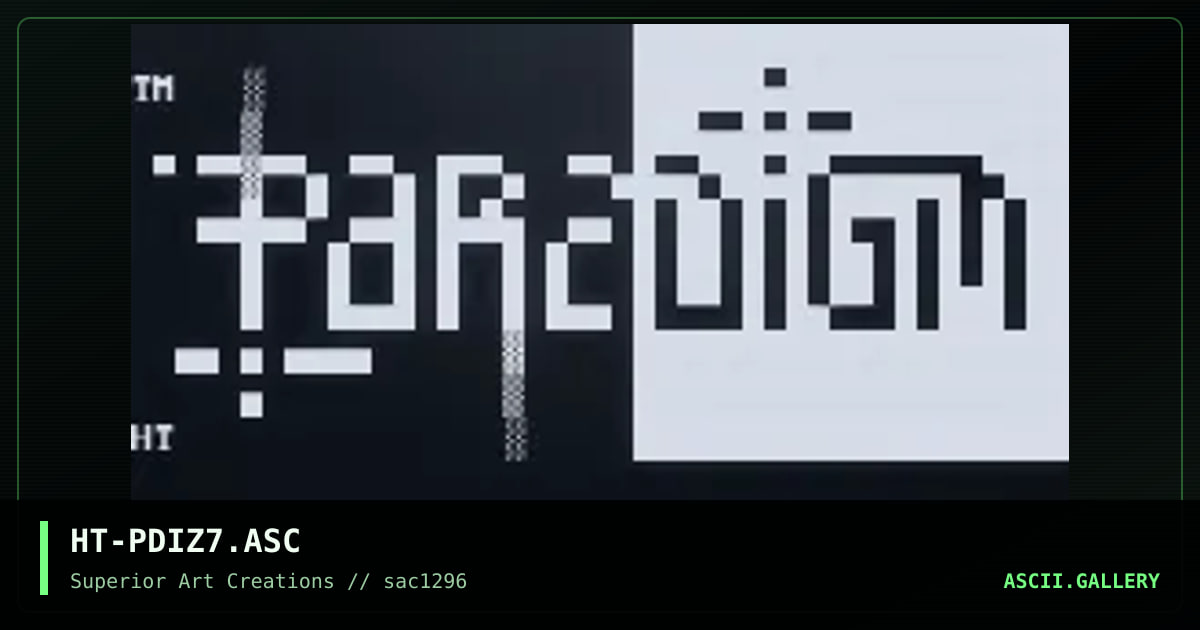 HT-PDIZ7.ASC, by hetero, 1996