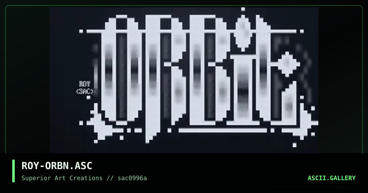 ROY-ORBN.ASC, by roy, 1996