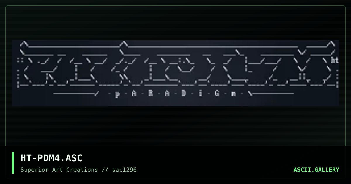 HT-PDM4.ASC, by hetero, 1996