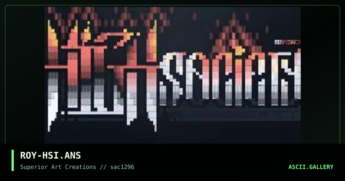 ROY-HSI.ANS, by roy, 1996