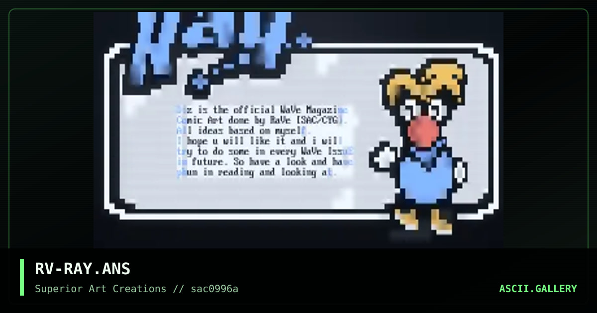 RV-RAY.ANS, by rave, 1996