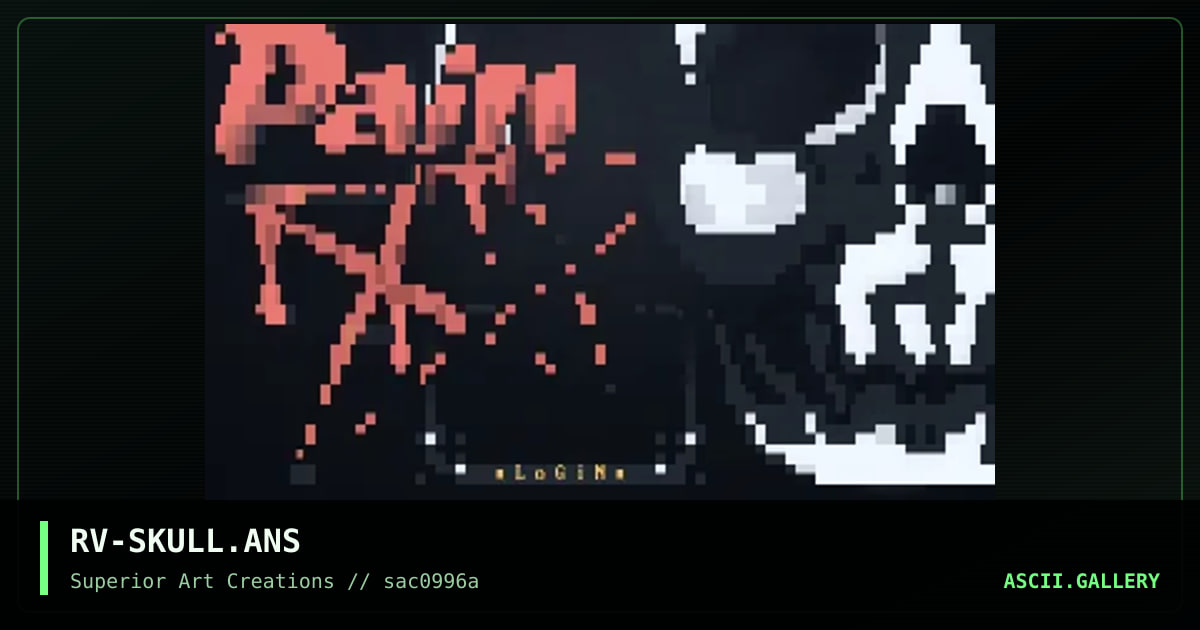 RV-SKULL.ANS, by rave, 1996