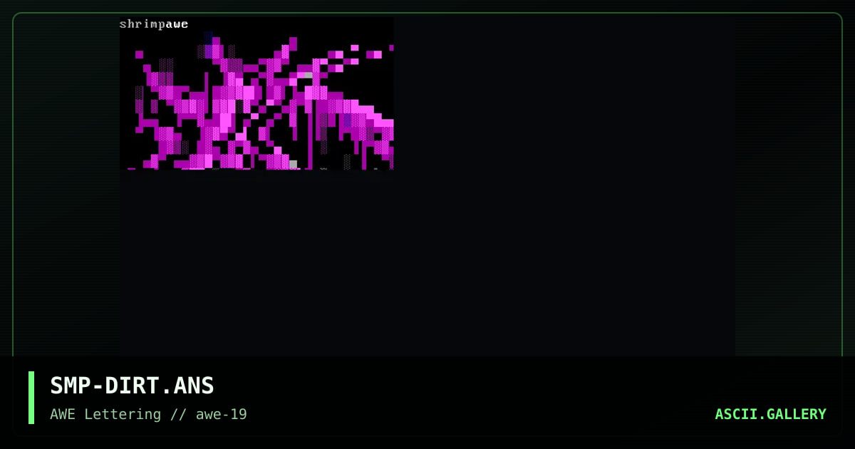 Dirt 1983, by shrimp, 1998