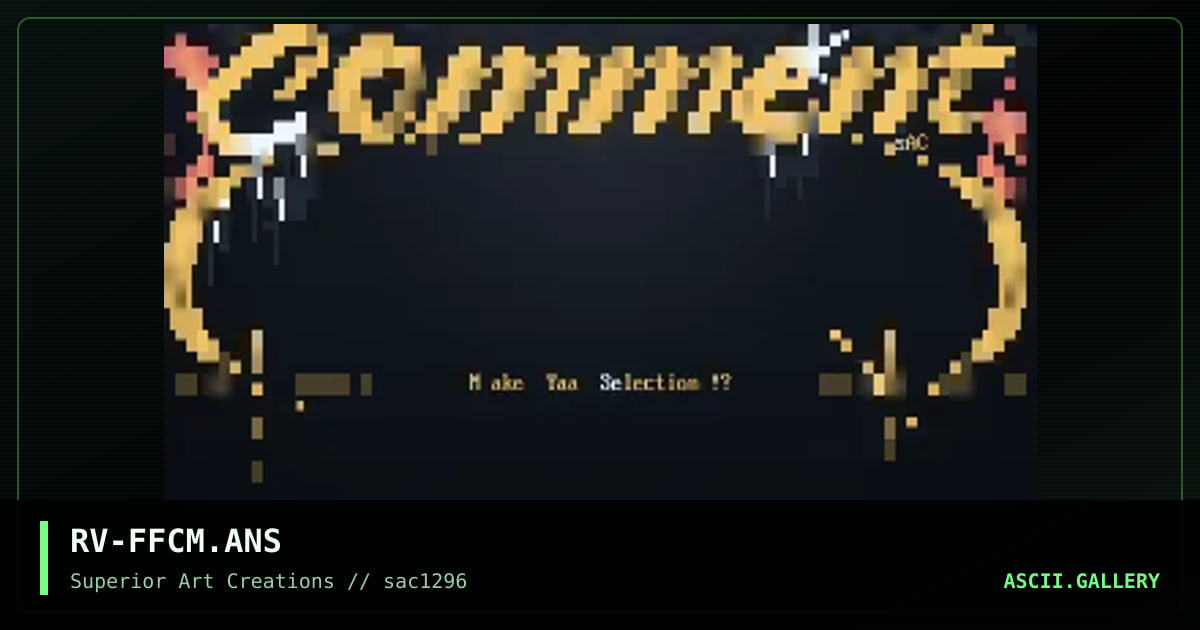 RV-FFCM.ANS, by rave, 1996