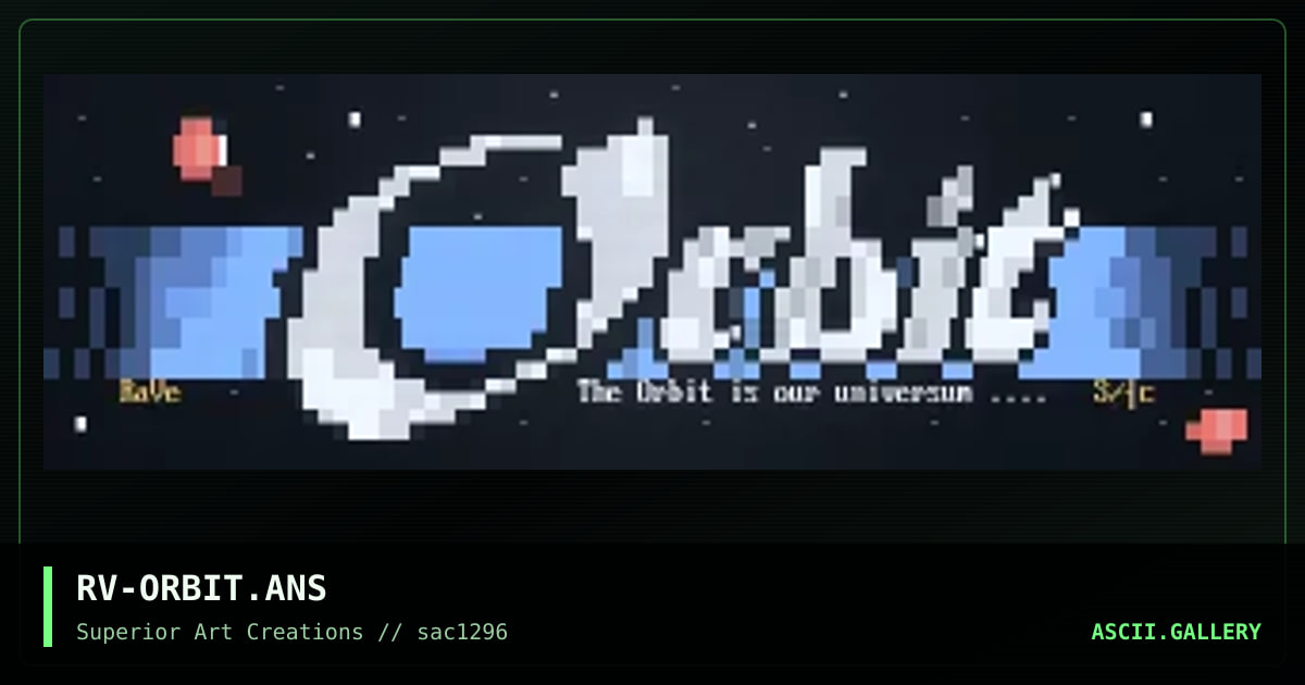 RV-ORBIT.ANS, by rave, 1996