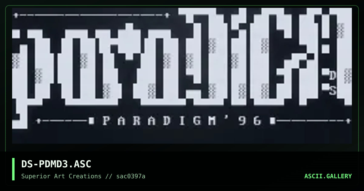 DS-PDMD3.ASC, by dark star, 1997