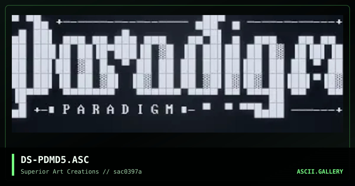 DS-PDMD5.ASC, by dark star, 1997