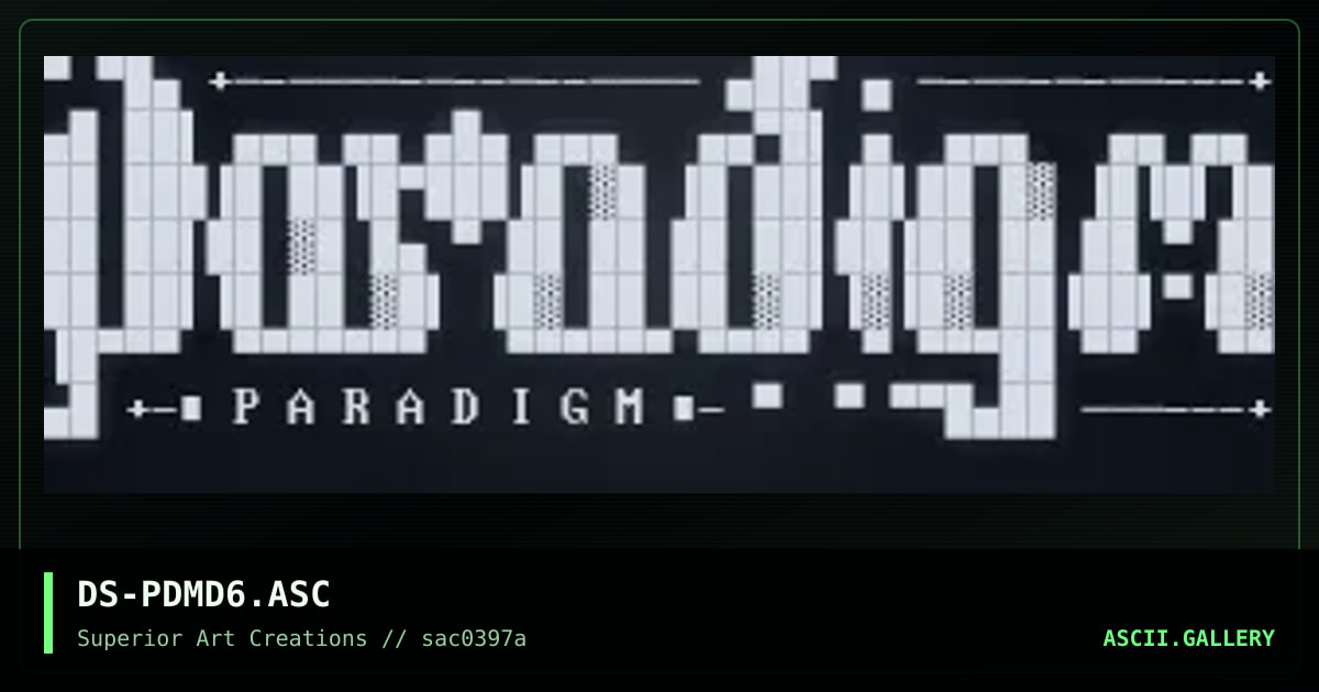 DS-PDMD6.ASC, by dark star, 1997