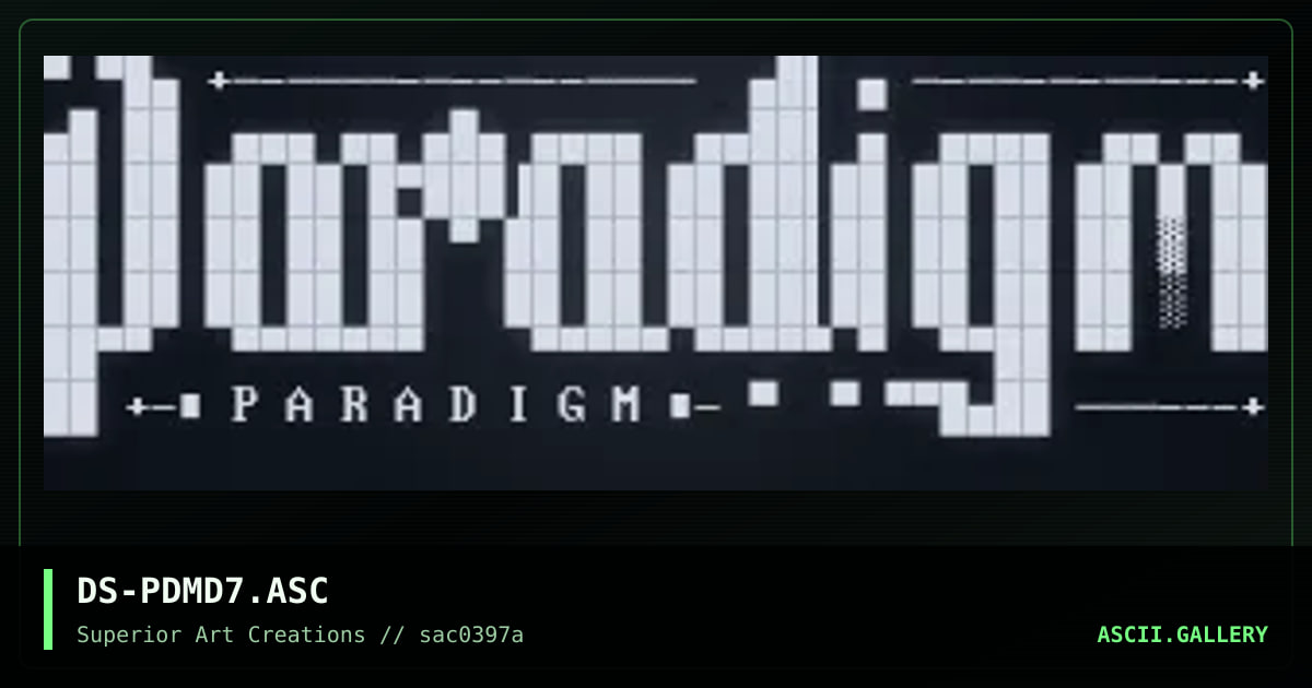 DS-PDMD7.ASC, by dark star, 1997