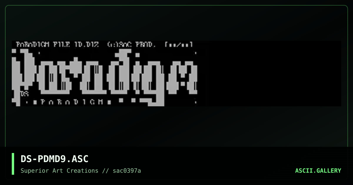 DS-PDMD9.ASC, by dark star, 1997