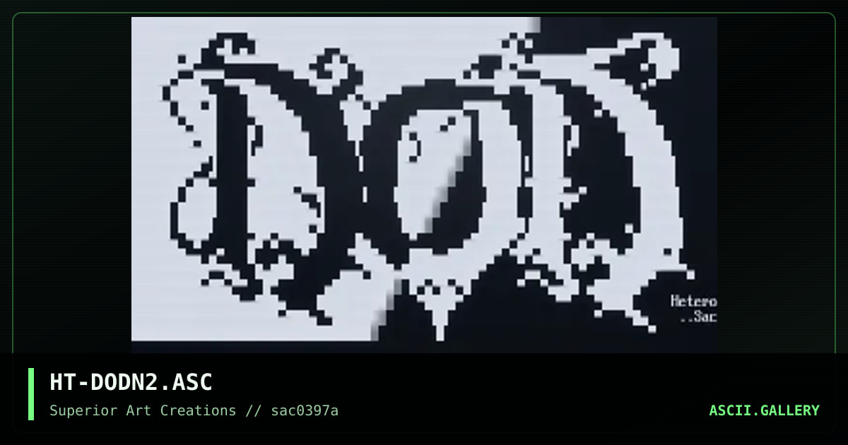 HT-DODN2.ASC, by hetero, 1997
